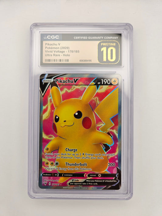 CGC Pristine 10 Pikachu V 170/185
