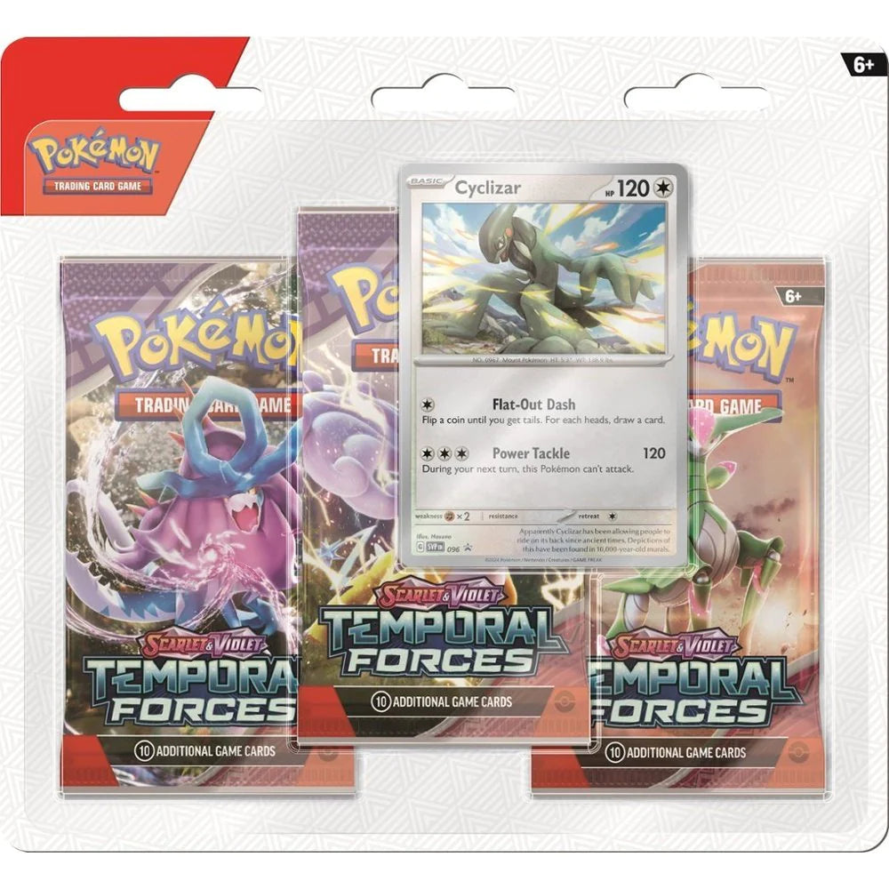 Pokémon SV5 Temporal Force 3 Pack Blister Cyclizar