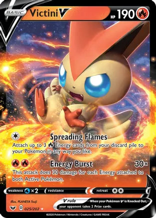 #025 Victini V 025/202 Ultra Rare