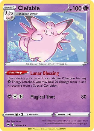 #064 Clefable 064/185 Rare