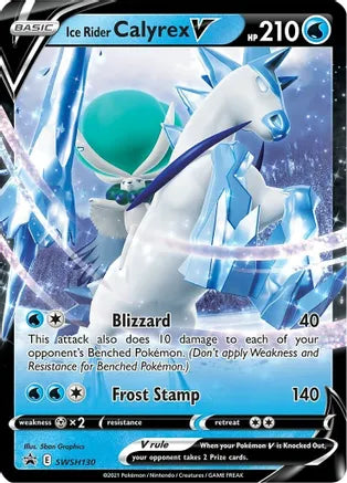 SWSH130 Ice Rider Calyrex V Promo