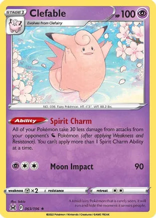 #063 Clefable 063/196 Rare