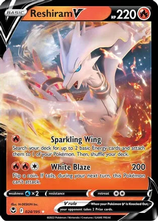 #024 Reshiram V 024/195 Ultra Rare