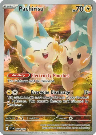 #208 Pachirisu 208/198 Illustration Rare