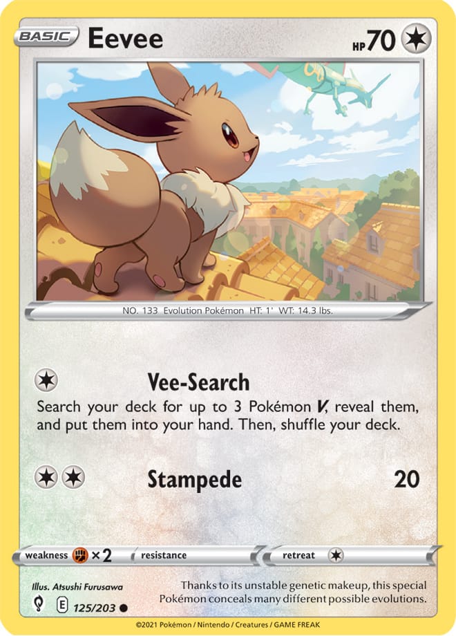 #125 Eevee 125/203 Common