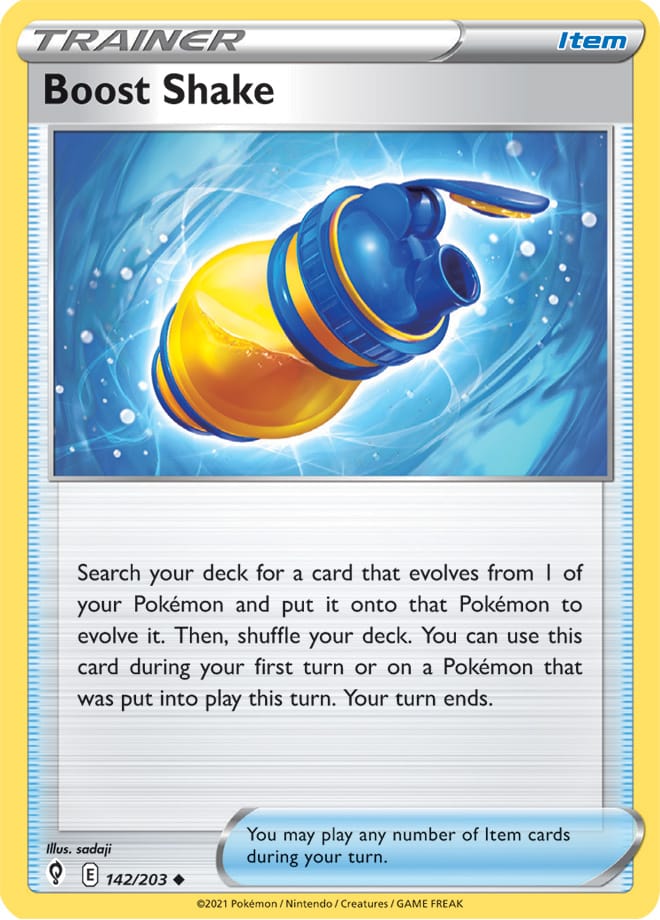 #142 Boost Shake 142/203 Uncommon Reverse Holo