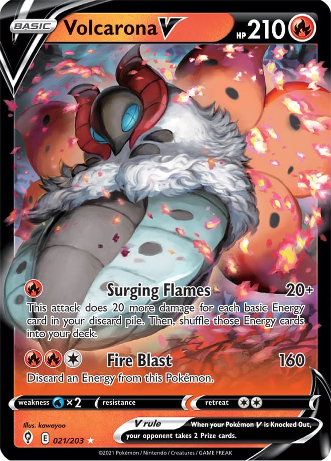 #021 Volcarona V  021/203 Ultra Rare