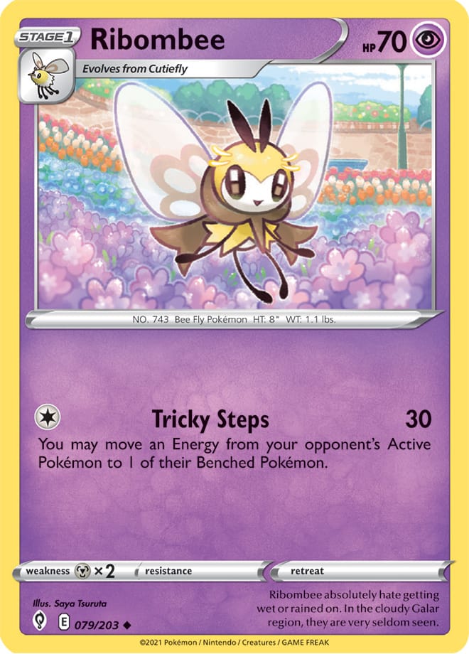 #079 Ribombee 079/203 Uncommon Reverse Holo