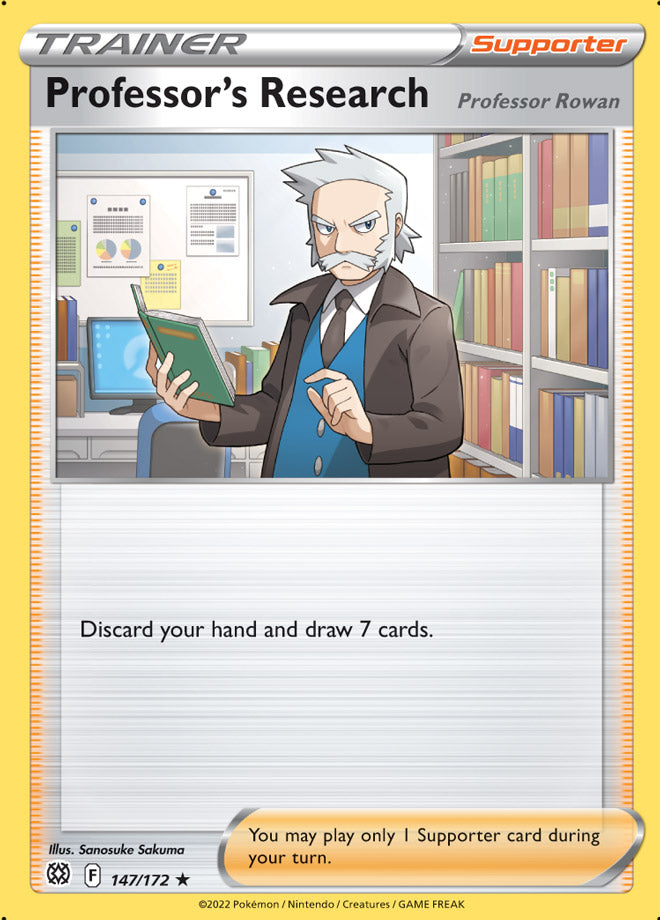 #147 Professor's Research 147/172 Rare Trainer