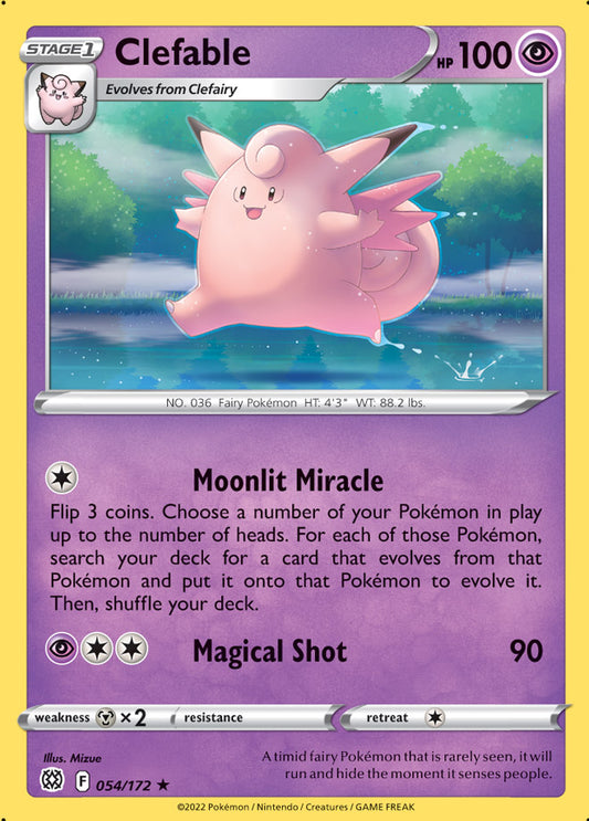 #054 Clefable 054/172 Rare