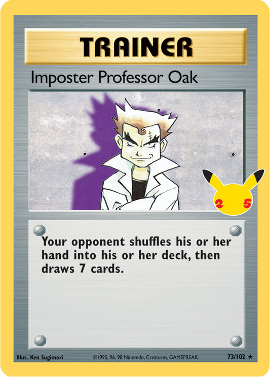 #073 Imposter Professor Oak 073/102 Rare Holo
